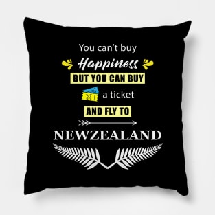 Fly to New Zealand Pillow