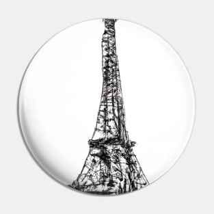 Eiffel Tower Painting Pin