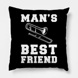 trombone Man's best friend tee tshirt Pillow