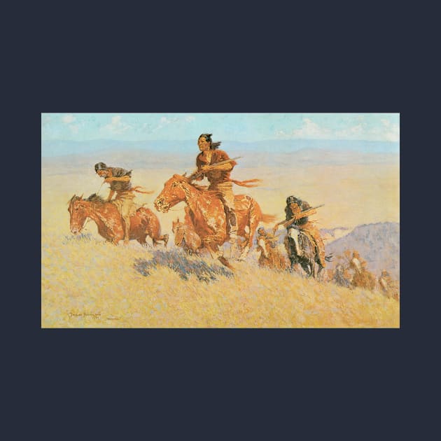 The Buffalo Runners, Big Horn Basin by Frederick Remington by MasterpieceCafe