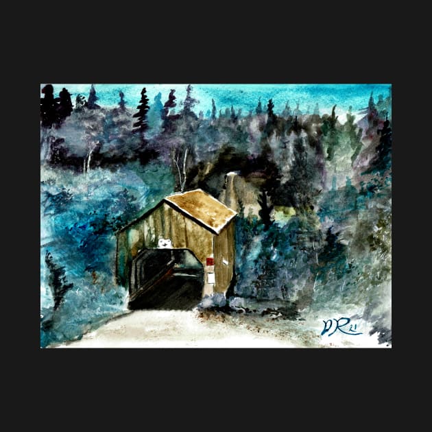 Poirier Covered Bridge by DureallFineArt