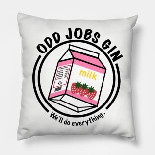 Strawberry Milk Odd Jobs Gin Pillow