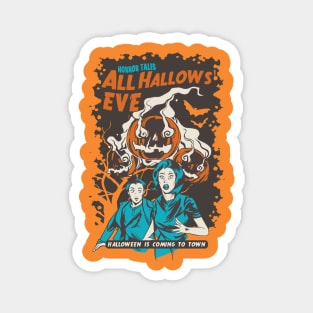 Halloween is coming to town, Pumpkin Halloween Horror Poster Magnet