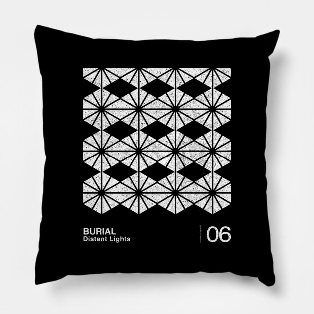 Burial / Minimalist Graphic Artwork Design Pillow by saudade