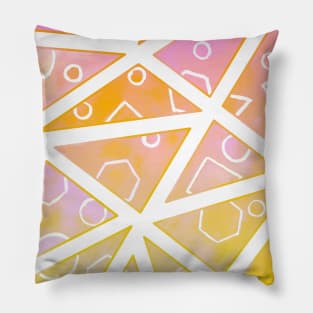 Sunset triangles Pillow