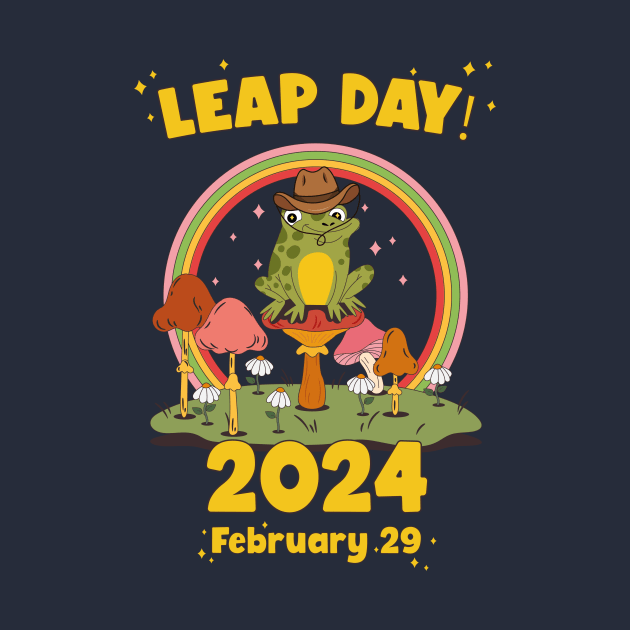 Funny Frog Leap Day Year 2024 February 29 Birthday Boy by ANAREL