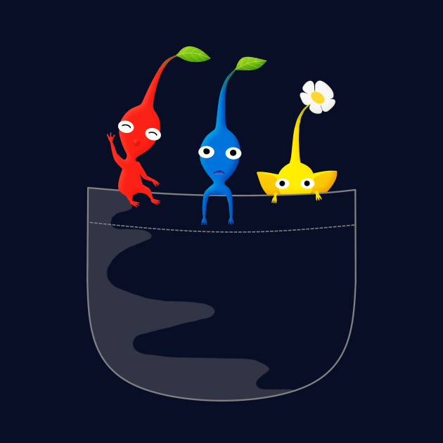 Pikmin Pocket Tee by ChelsieJ22