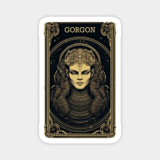 Gorgon Tarot Card Vintage Artwork Magnet