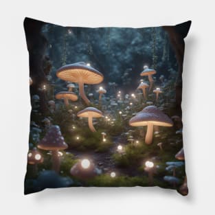 Goblincore Mushroom Magic Pillow