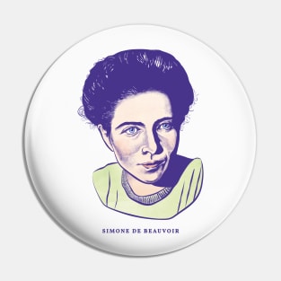 Simone de Beauvoir Pin