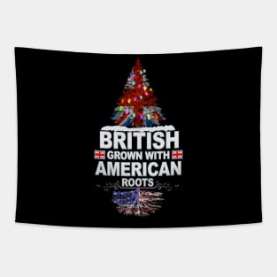 British Grown With American Roots - Gift for American With Roots From USA Tapestry