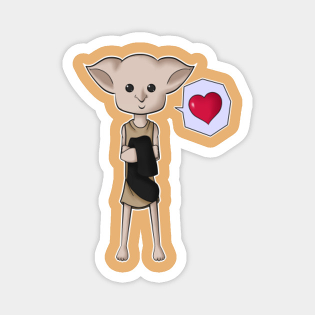 Dobby With Sock Harry Potter Magnet Teepublic