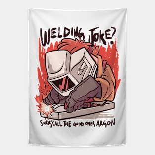 Welding Joke Vintage Funny Welder Quotes Tapestry