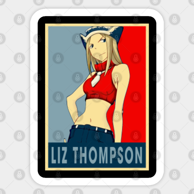 Japanese Dark Fantasy Manga Soul Eater Character Liz Thompson Soul Eater Sticker Teepublic