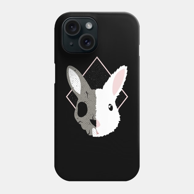 Skull Bunny Phone Case by TheBanannaTheory