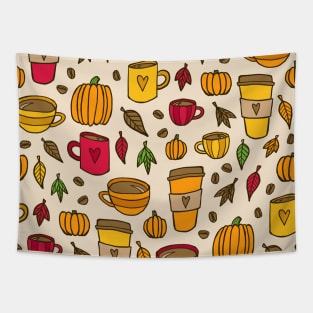 Pumpkin Spice & Coffee Tapestry