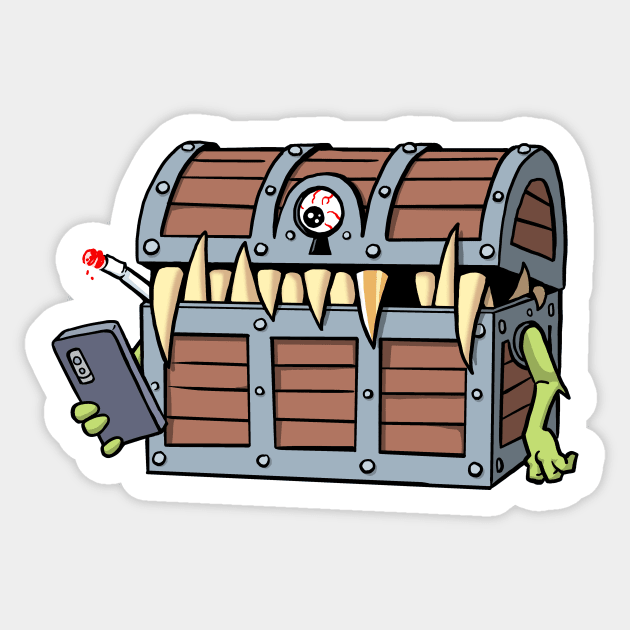 Mimic Chest Sticker – Level 1 Gamers