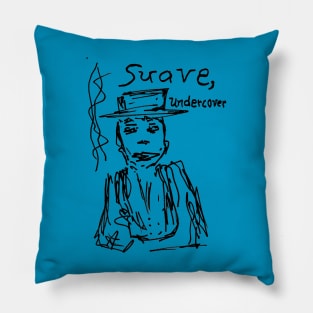 Suave, Undercover Noir Pillow