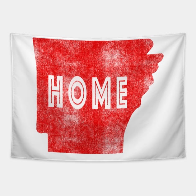 Distressed Arkansas "Home" Design Tapestry by Arkansas Shop