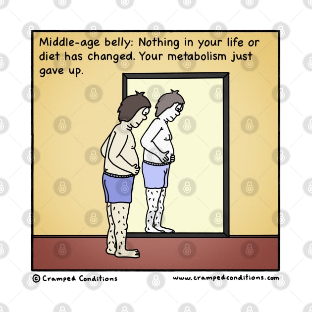 Middle-age belly by crampedconditions