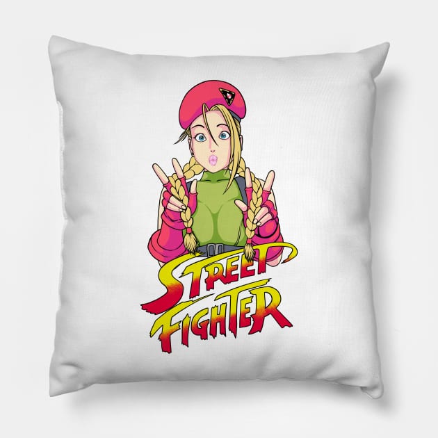 Cammy Street Fighter Pillow by nazumouse