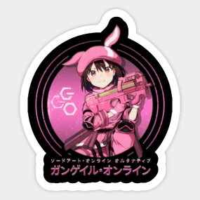 Gun Gale Online Stickers Teepublic