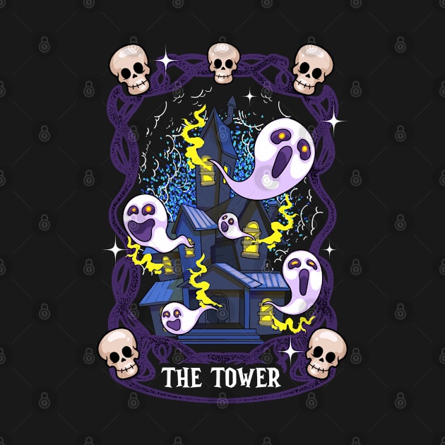 HALLOWEEN / MAJOR ARCANA TAROT CARDS / THE TOWER ( by Mommag9521