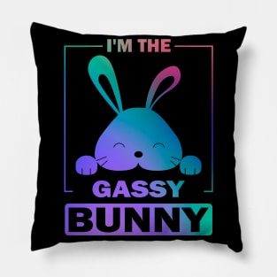 Happy Easter Gift, I'm The Gassy Bunny Pillow