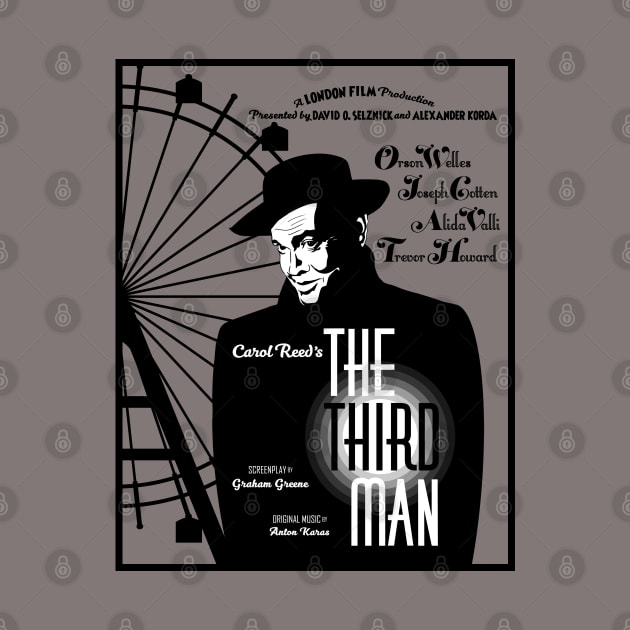 The Third Man Poster (V2) (Orson Welles) by PlaidDesign