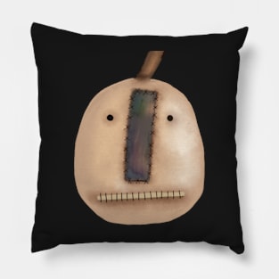 Prim Stitched Pumpkin Pillow