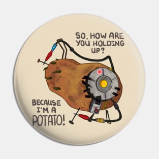 GLaDoS as a Potato (detailed) Pin