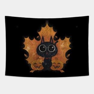 halloween cat Tapestry