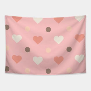 Cute Pink Love Pattern Seamless Doodle Tapestry