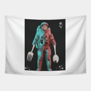 Astronaut Cutlery Tapestry