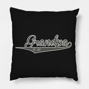 New Grandpa Established 2017 Pillow