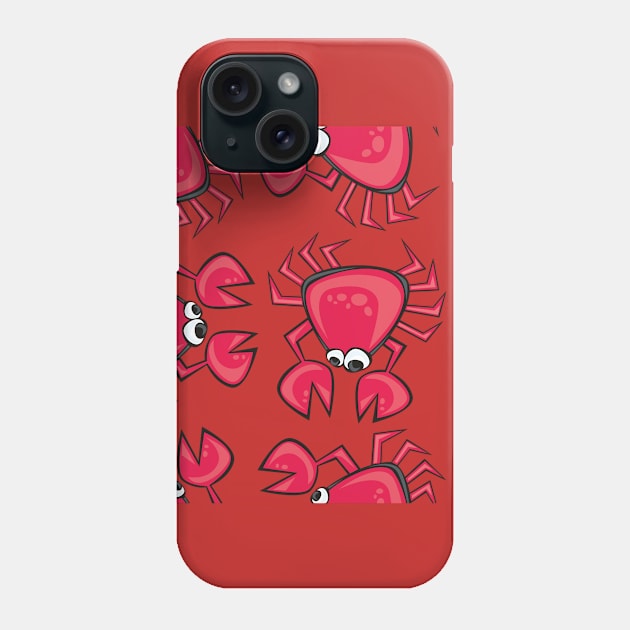 Red Crabs Phone Case by RMSphoto