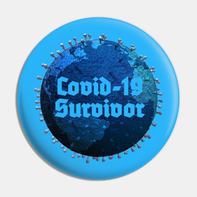 Covid-19 Survivor Pin by DeVerviers