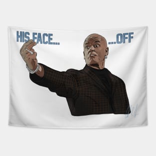 Face/Off: His Face... OFF Tapestry