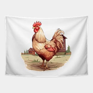 Colorful Rooster Tapestry