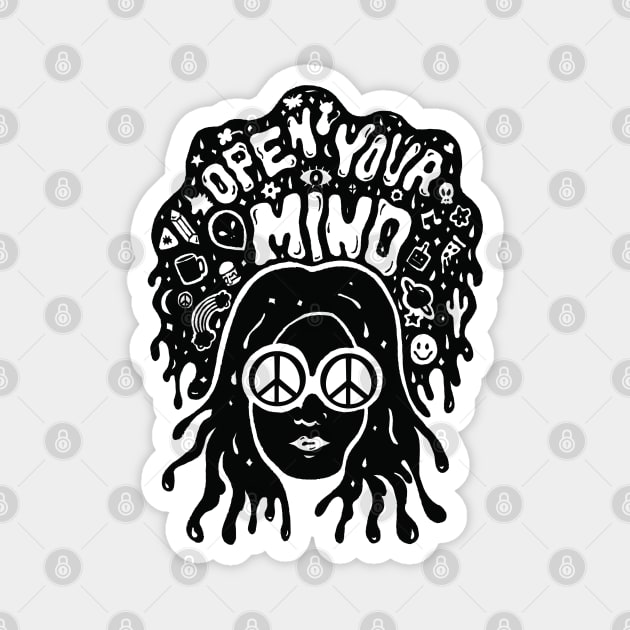 Open Your Mind Magnet by Doodle by Meg