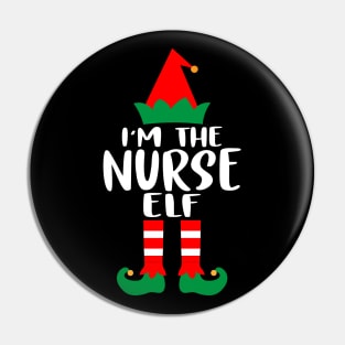 I'm The Nurse Elf Family Matching Group Christmas Costume Outfit Pajama Funny Gift Pin