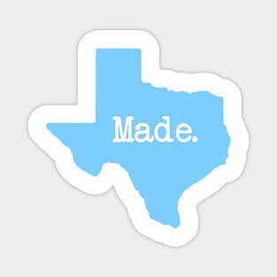 Texas Made TX Blue Magnet