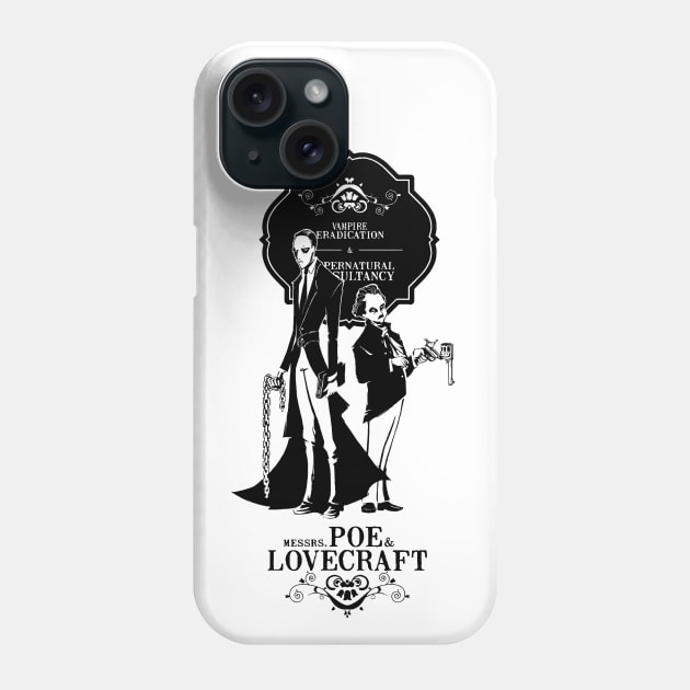 Poe & Lovecraft: Vampire Hunters Phone Case by PopShirts