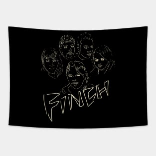 Finch//band silouette Tapestry