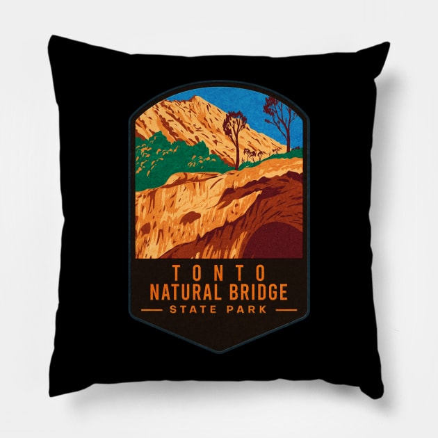 Tonto Natural Bridge State Park Pillow by JordanHolmes