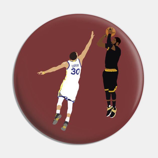 Kyrie Irving Shot Over Stephen Curry Kyrie Irving Pin TeePublic