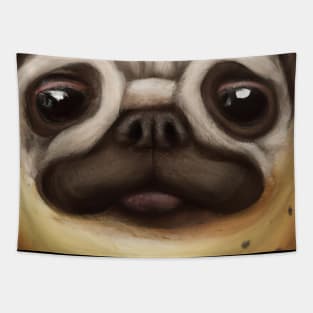 Potato Dog Face Tapestry