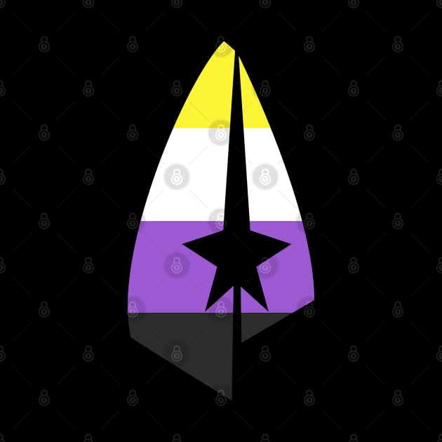 Pride Non-Binary Treksphere Logo by Treksphere