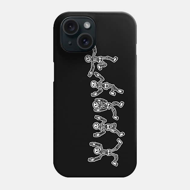 Skeleton Dance {DARK shirts} Phone Case by SideShowDesign