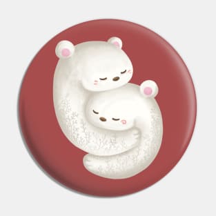 Bears Hugging Each Other Pin